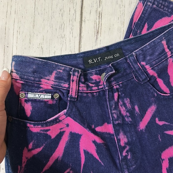 RVT | Bottoms | Vintage Rvt Jeans Girls Size 6 Pink And Purple Flair ...